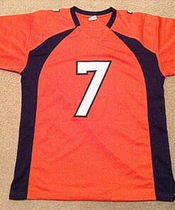 Alternative view of UNSIGNED CUSTOM Sewn Stitched John Elway Orange Jersey