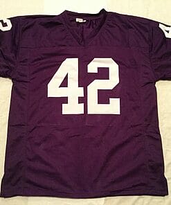 Alternative view of UNSIGNED CUSTOM Sewn Stitched John Gilliam Purple Jersey