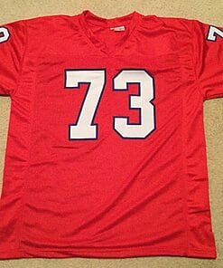 Alternative view of UNSIGNED CUSTOM Sewn Stitched John Hannah Red Jersey