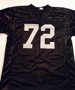 Alternative view of UNSIGNED CUSTOM Sewn Stitched John Matuszak Black Jersey