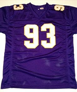 Alternative view of UNSIGNED CUSTOM Sewn Stitched John Randle Purple Jersey