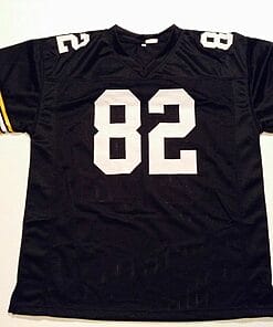Alternative view of UNSIGNED CUSTOM Sewn Stitched John Stallworth Black Jersey