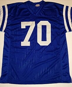 Alternative view of UNSIGNED CUSTOM Sewn Stitched Art Donovan Blue Jersey