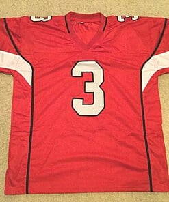 Alternative view of UNSIGNED CUSTOM Sewn Stitched Josh Rosen Red Jersey