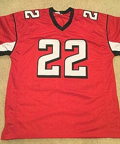 Alternative view of UNSIGNED CUSTOM Sewn Stitched Keanu Neal Red Jersey