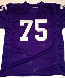 Alternative view of UNSIGNED CUSTOM Sewn Stitched Keith Millard Purple Jersey