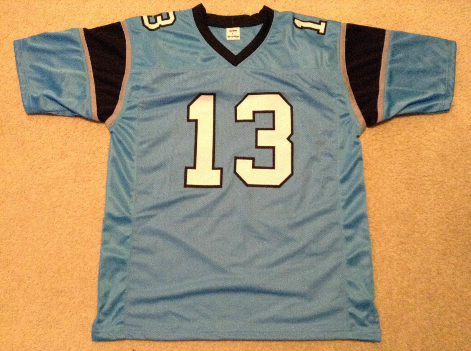 UNSIGNED CUSTOM Sewn Stitched Kelvin Benjamin Blue Jersey 2 UNSIGNED CUSTOM Sewn Stitched Kelvin Benjamin Blue Jersey - Image 2
