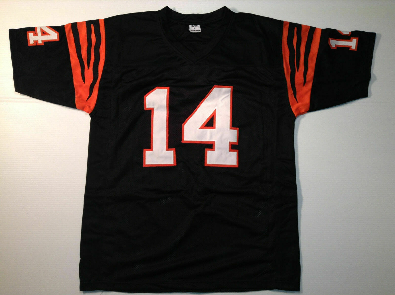 UNSIGNED CUSTOM Sewn Stitched Ken Anderson Black Jersey 2 UNSIGNED CUSTOM Sewn Stitched Ken Anderson Black Jersey - Image 2