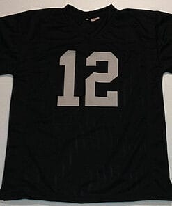 Alternative view of UNSIGNED CUSTOM Sewn Stitched Ken Stabler Black Jersey