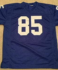 Alternative view of UNSIGNED CUSTOM Sewn Stitched Lamar Lundy Old Style Blue Jersey