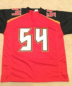 Alternative view of UNSIGNED CUSTOM Sewn Stitched Lavonte David Red Jersey