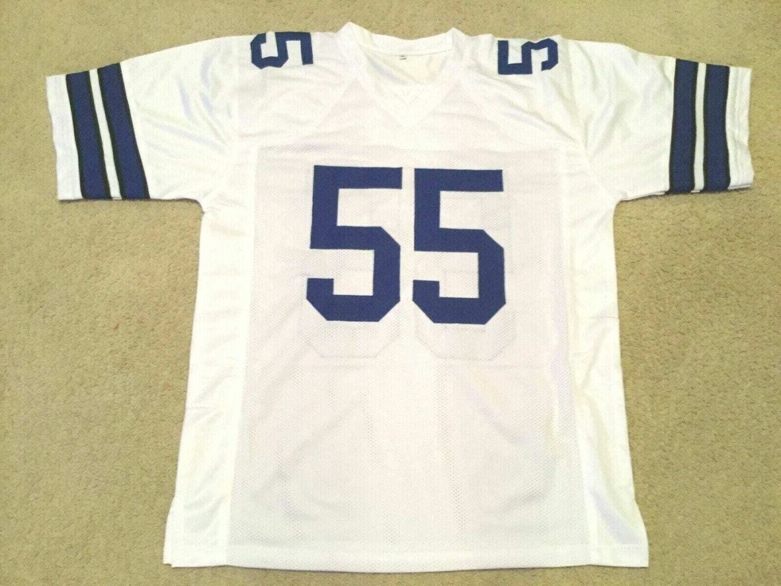 UNSIGNED CUSTOM Sewn Stitched Leighton Vander Esch White Jersey 2 UNSIGNED CUSTOM Sewn Stitched Leighton Vander Esch White Jersey - Image 2