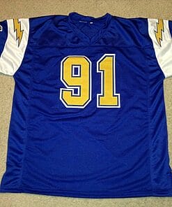 Alternative view of UNSIGNED CUSTOM Sewn Stitched Leslie O'Neal Bllue Jersey