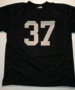 Alternative view of UNSIGNED CUSTOM Sewn Stitched Lester Hayes Black Jersey