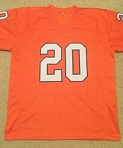 Alternative view of UNSIGNED CUSTOM Sewn Stitched Louis Wright Orange Jersey