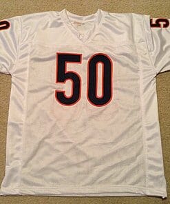 Alternative view of UNSIGNED CUSTOM Sewn Stitched Mike Singletary White Jersey