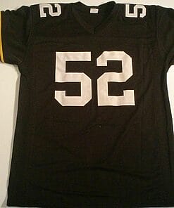 Alternative view of UNSIGNED CUSTOM Sewn Stitched Mike Webster Black Jersey