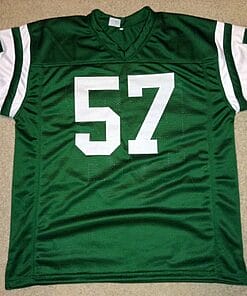 Alternative view of UNSIGNED CUSTOM Sewn Stitched Mo Lewis Green Jersey