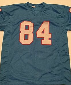 Alternative view of UNSIGNED CUSTOM Sewn Stitched Billy Johnson Blue Jersey