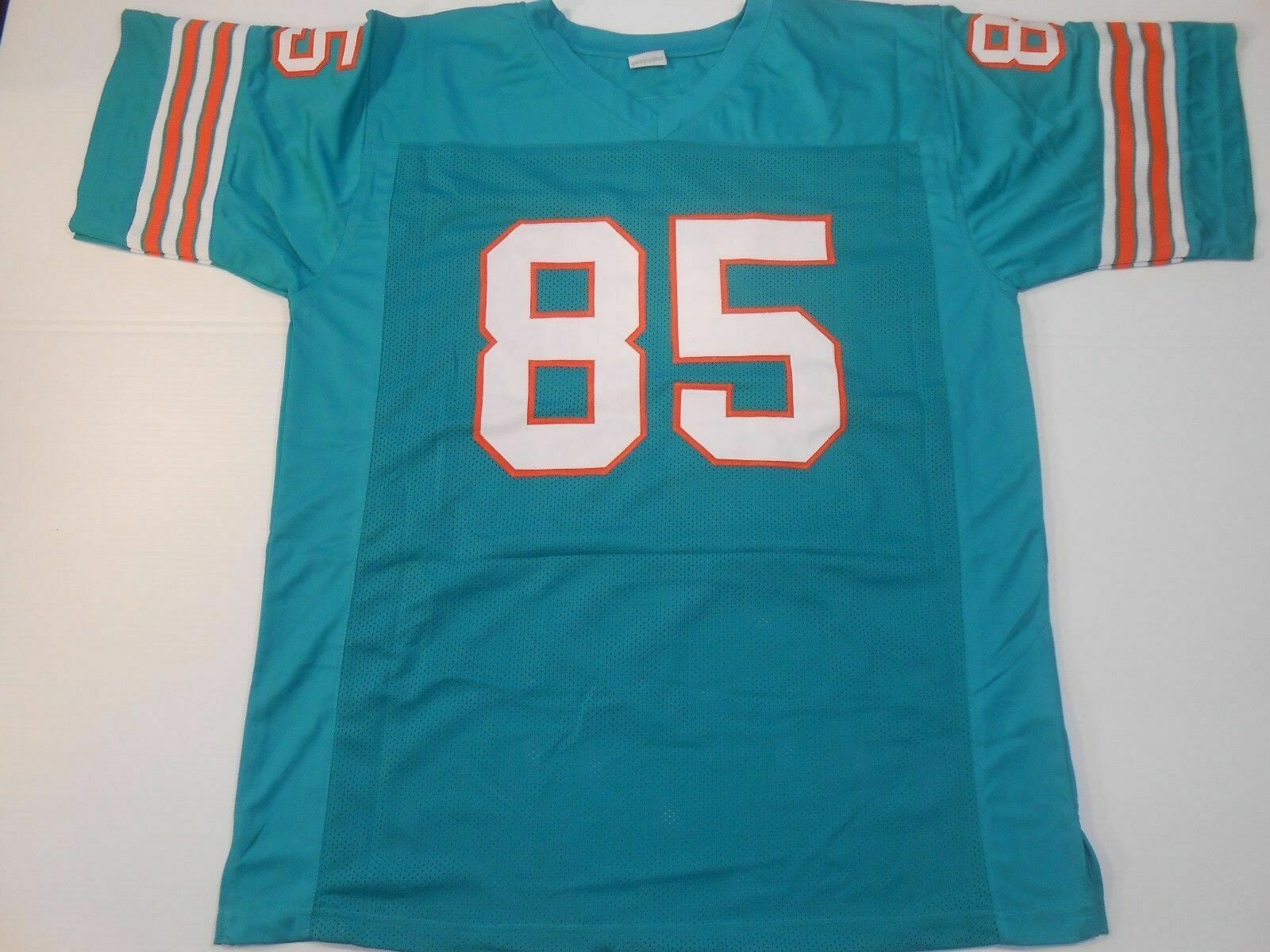 UNSIGNED CUSTOM Sewn Stitched Nick Buoniconti Teal Jersey 2 UNSIGNED CUSTOM Sewn Stitched Nick Buoniconti Teal Jersey - Image 2