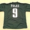 UNSIGNED CUSTOM Sewn Stitched Nick Foles Green Jersey 7 s l1600 473