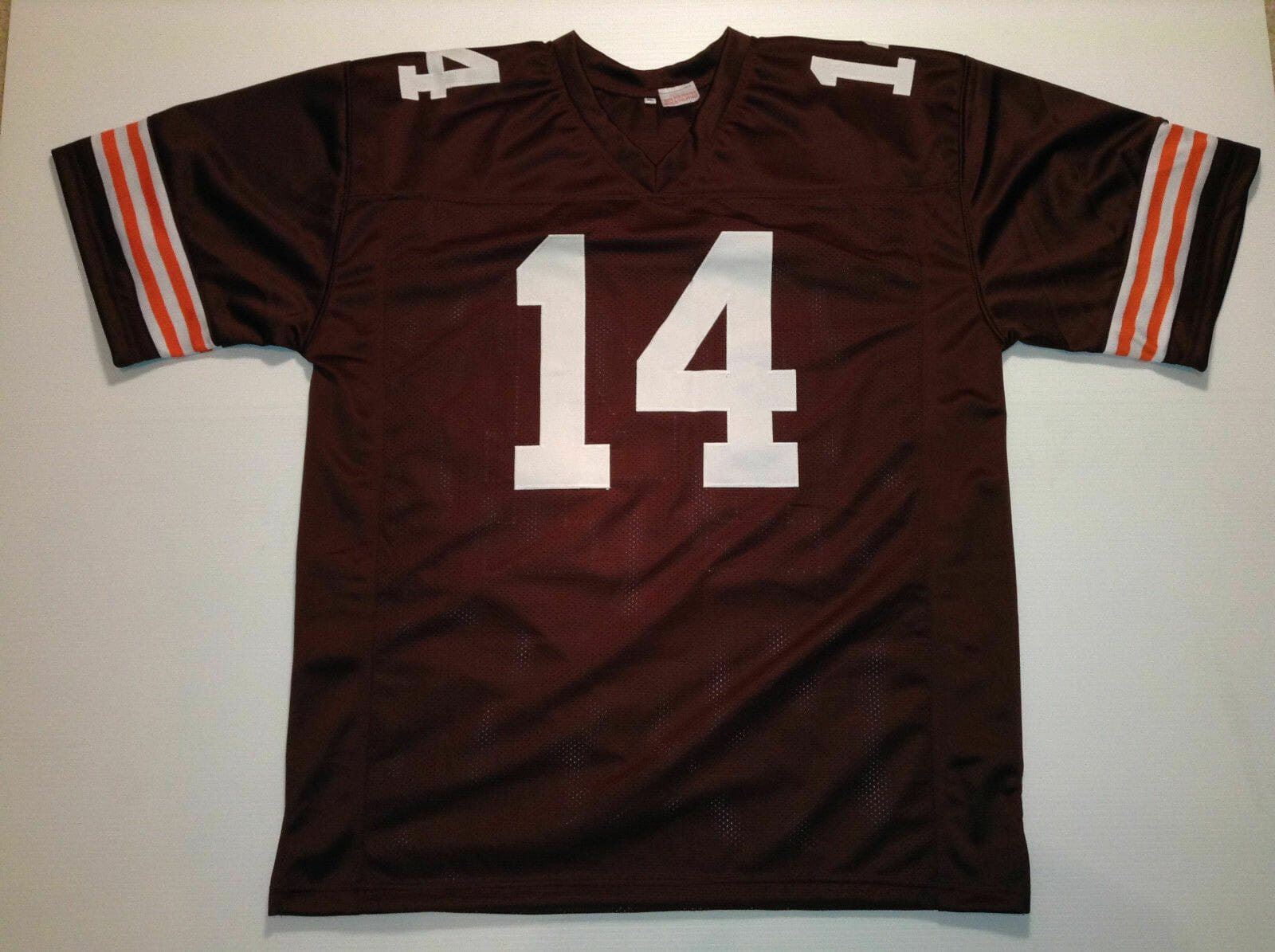 UNSIGNED CUSTOM Sewn Stitched Otto Graham Brown Jersey 2 UNSIGNED CUSTOM Sewn Stitched Otto Graham Brown Jersey - Image 2