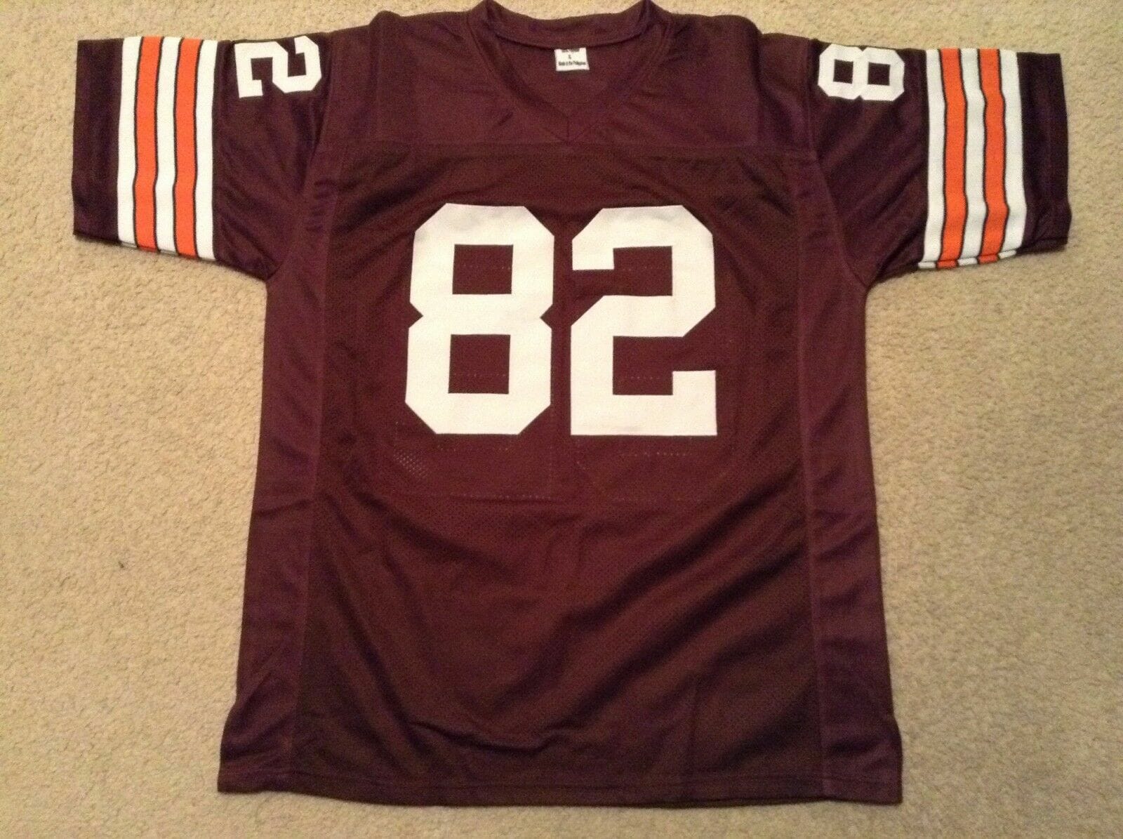 UNSIGNED CUSTOM Sewn Stitched Ozzie Newsome Brown Jersey 2 UNSIGNED CUSTOM Sewn Stitched Ozzie Newsome Brown Jersey - Image 2