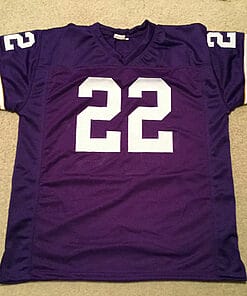 Alternative view of UNSIGNED CUSTOM Sewn Stitched Paul Krause Purple Jersey