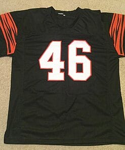 Alternative view of UNSIGNED CUSTOM Sewn Stitched Pete Johnson Black Jersey
