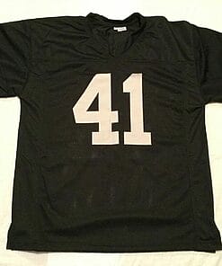 Alternative view of UNSIGNED CUSTOM Sewn Stitched Phil Villapiano Black Jersey