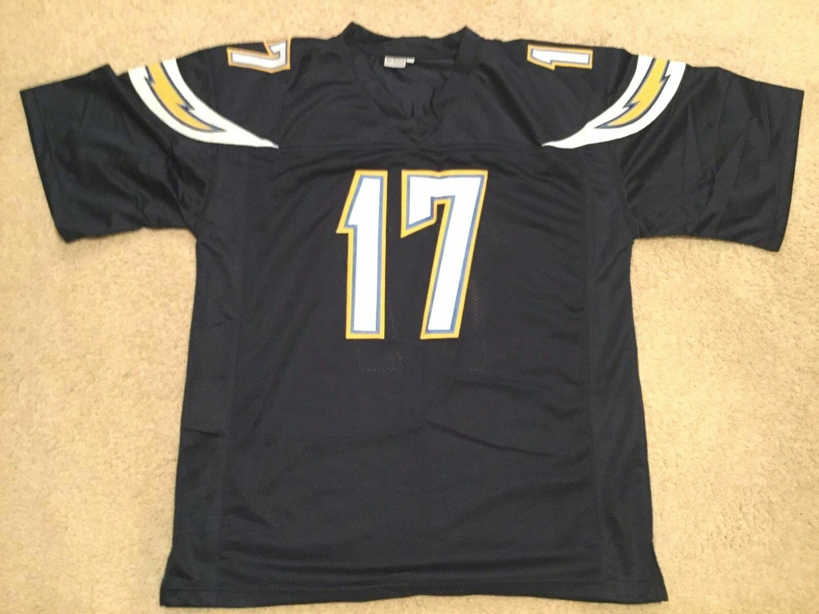 UNSIGNED CUSTOM Sewn Stitched Philip Rivers Blue Jersey 2 UNSIGNED CUSTOM Sewn Stitched Philip Rivers Blue Jersey - Image 2