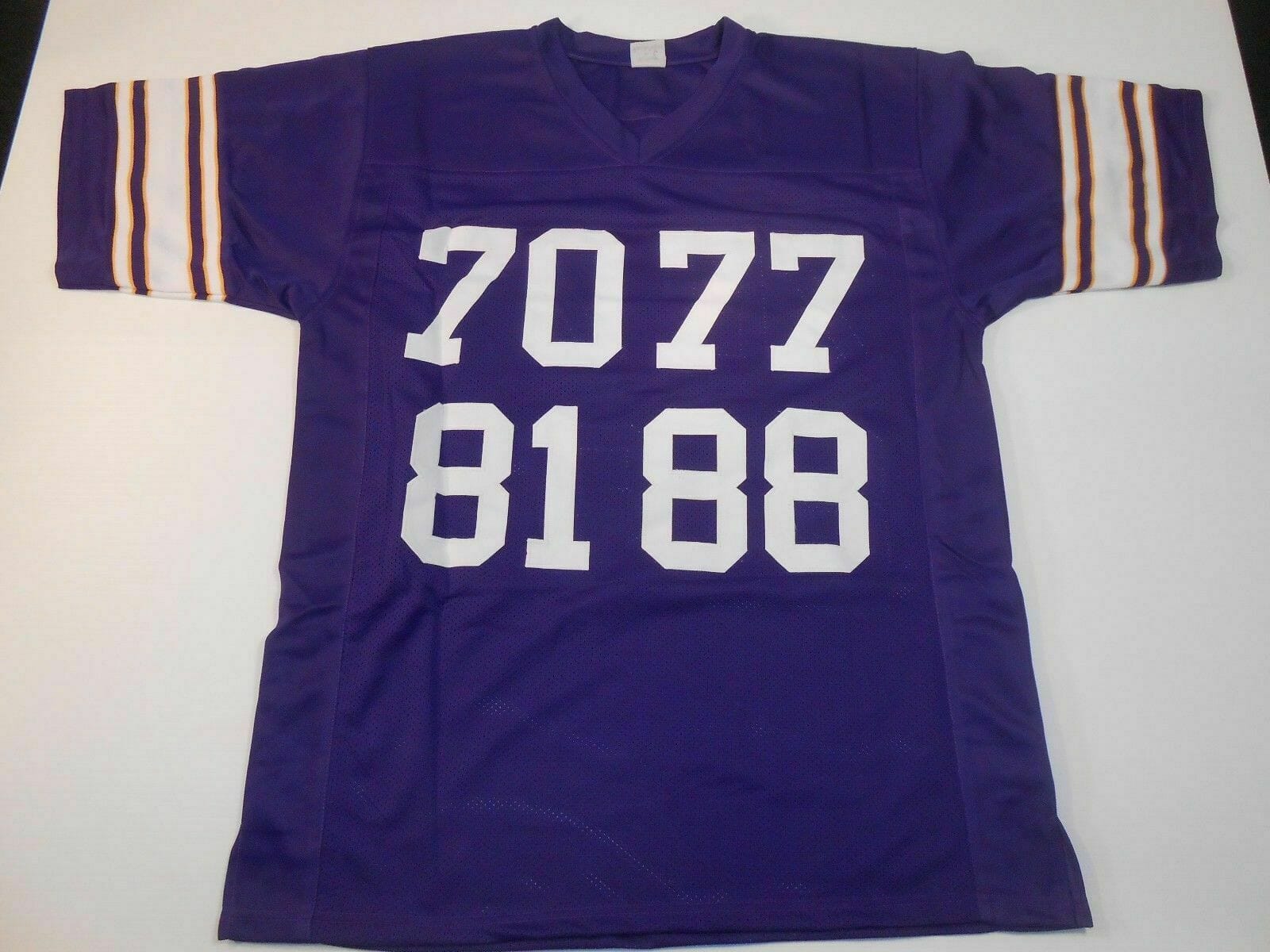 UNSIGNED CUSTOM Sewn Stitched Purple People Eaters Purple Jersey 2 UNSIGNED CUSTOM Sewn Stitched Purple People Eaters Purple Jersey - Image 2