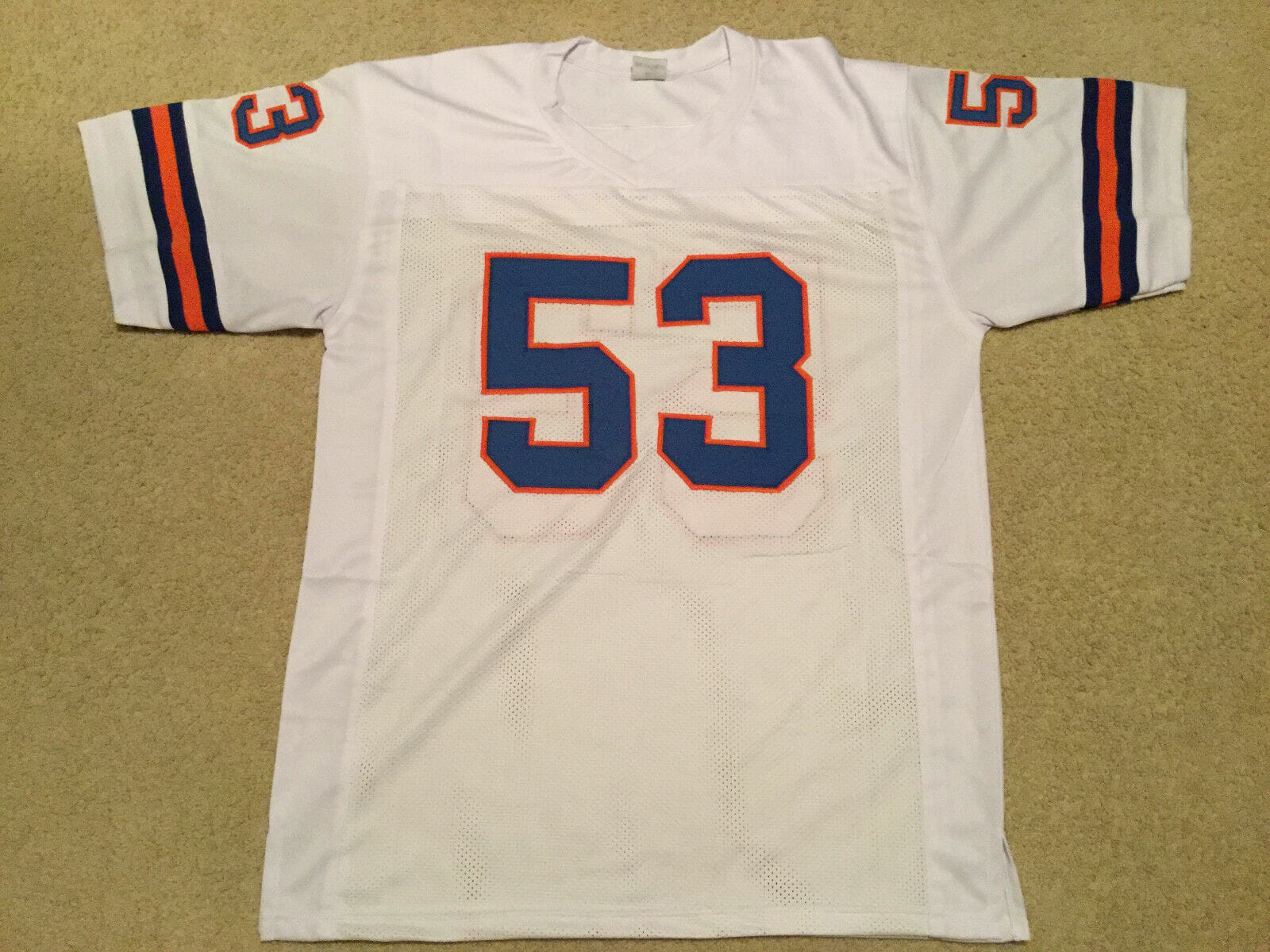 UNSIGNED CUSTOM Sewn Stitched Randy Gradishar White Jersey 2 UNSIGNED CUSTOM Sewn Stitched Randy Gradishar White Jersey - Image 2
