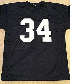 Alternative view of UNSIGNED CUSTOM Sewn Stitched Bo Jackson Blue Jersey