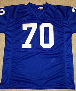Alternative view of UNSIGNED CUSTOM Sewn Stitched Rayfield Wright Blue Jersey