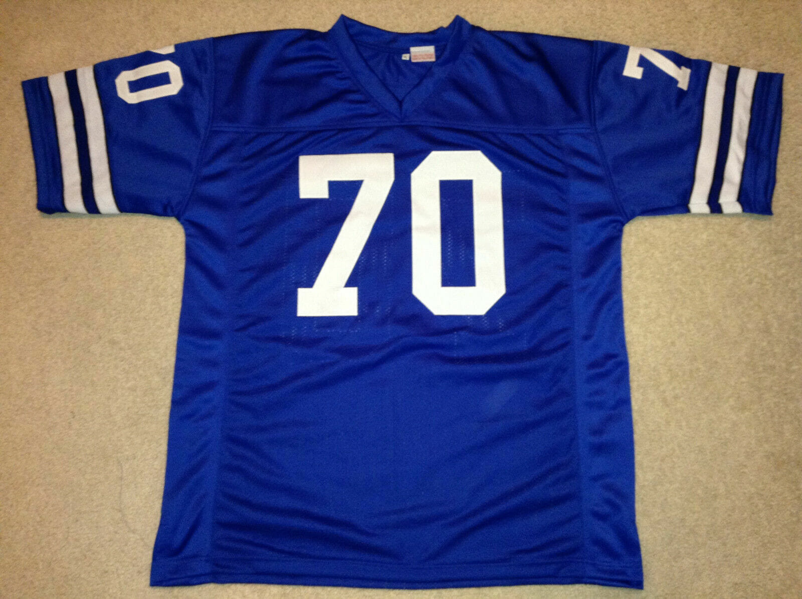 UNSIGNED CUSTOM Sewn Stitched Rayfield Wright Blue Jersey 2 UNSIGNED CUSTOM Sewn Stitched Rayfield Wright Blue Jersey - Image 2