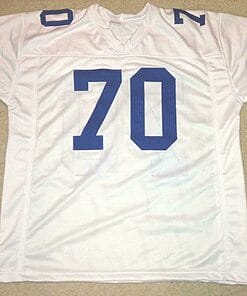 Alternative view of UNSIGNED CUSTOM Sewn Stitched Rayfield Wright White Jersey