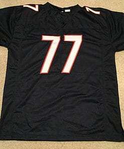 Alternative view of UNSIGNED CUSTOM Sewn Stitched Red Grange Blue Jersey