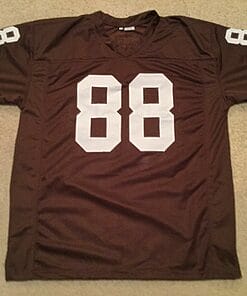 Alternative view of UNSIGNED CUSTOM Sewn Stitched Reggie Langhorne Brown Jersey