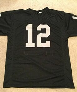 Alternative view of UNSIGNED CUSTOM Sewn Stitched Rich Gannon Black Jersey