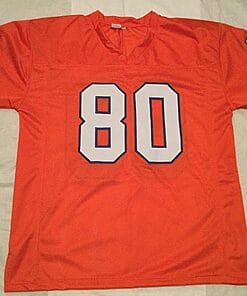 Alternative view of UNSIGNED CUSTOM Sewn Stitched Rick Upchurch Orange Jersey