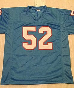 Alternative view of UNSIGNED CUSTOM Sewn Stitched Robert Brazile Blue Jersey