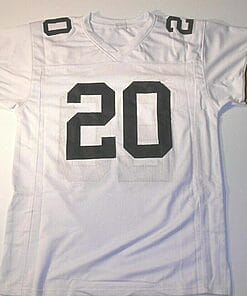 Alternative view of UNSIGNED CUSTOM Sewn Stitched Rocky Bleier White Jersey