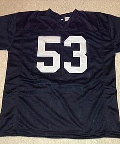 Alternative view of UNSIGNED CUSTOM Sewn Stitched Rod Martin Black Jersey