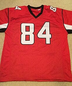 Alternative view of UNSIGNED CUSTOM Sewn Stitched Roddy White Red Black Jersey