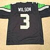 UNSIGNED CUSTOM Sewn Stitched Russell Wilson Blue Jersey 7 s l1600 543