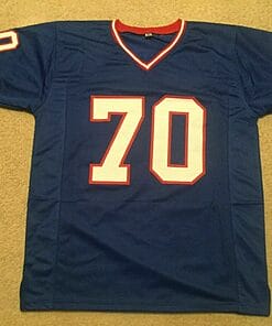 Alternative view of UNSIGNED CUSTOM Sewn Stitched Sam Huff ERROR Jersey