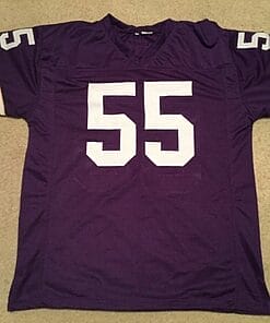 Alternative view of UNSIGNED CUSTOM Sewn Stitched Scott Studwell Purple Jersey