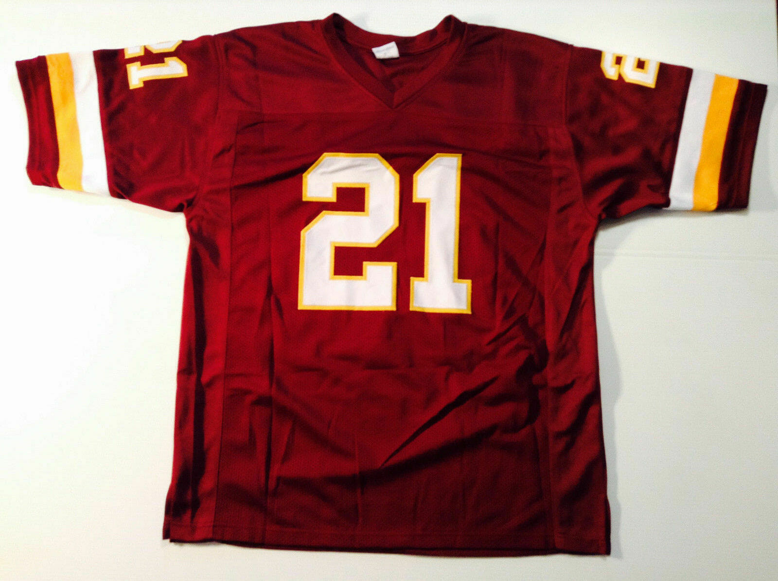 UNSIGNED CUSTOM Sewn Stitched Sean Taylor Burgundy Jersey 3 UNSIGNED CUSTOM Sewn Stitched Sean Taylor Burgundy Jersey - Image 3
