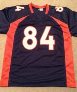 Alternative view of UNSIGNED CUSTOM Sewn Stitched Shannon Sharpe Blue Jersey